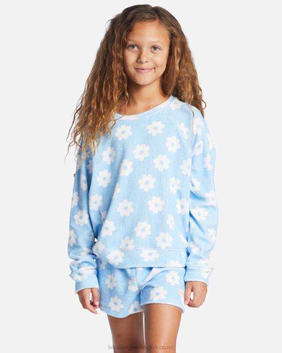 Girls Denim Billabong Surf Break Sweatshirt 80P82646