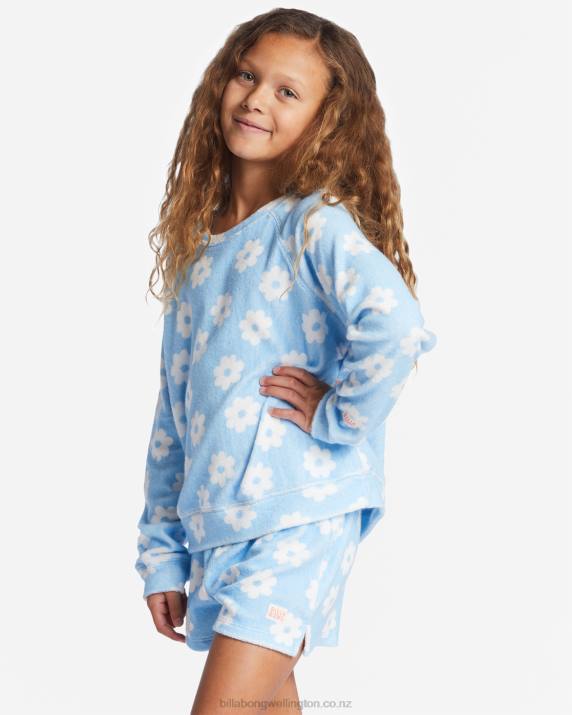 Girls Denim Billabong Surf Break Sweatshirt 80P82646