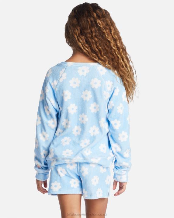 Girls Denim Billabong Surf Break Sweatshirt 80P82646