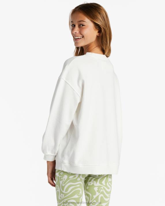 Girls Salt Crystal Billabong Making Waves Crewneck Sweatshirt 80P82622