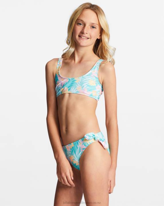Girls Light Lagoon Billabong 4-16 Mermaid Feels Tank Two-Piece Swim Set 80P82724