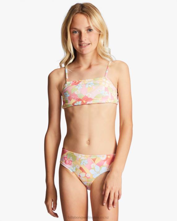 Girls Multi Billabong 4-16 Sunbeams Forever Reversible Two-Piece Swim Set 80P82727
