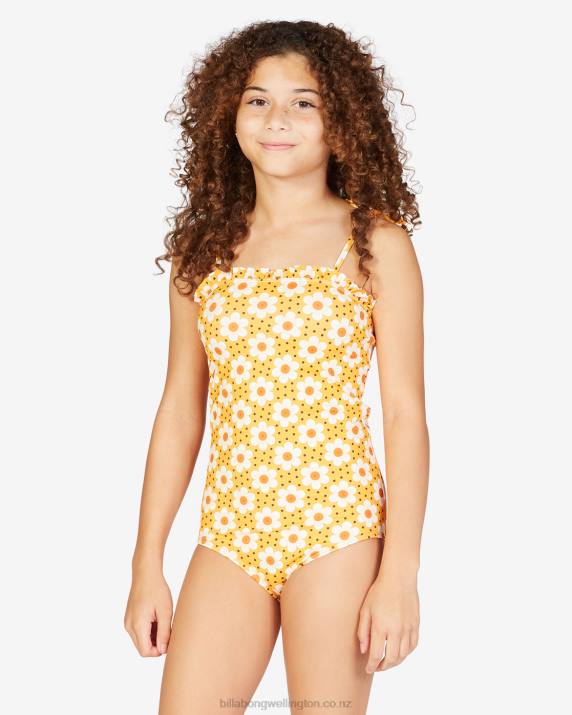 Girls Multi Billabong Cant Wait One-Piece Swimsuit 80P82775