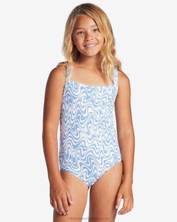 Girls Summer Sky Billabong Daisy Dreamz One-Piece Swimsuit 80P82612
