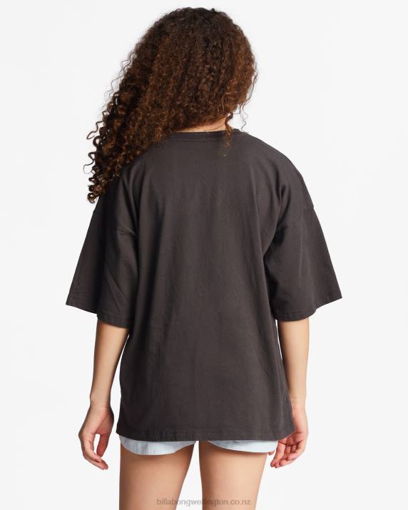 Girls Off Black Billabong 4-16 Cosmic Trip Oversized T-Shirt 80P82685