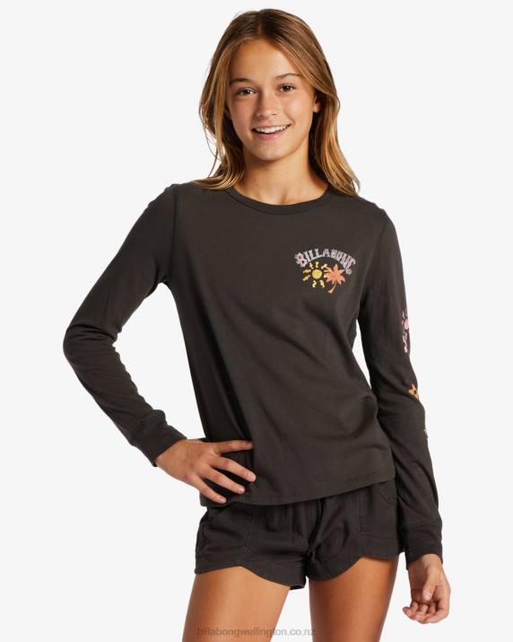 Girls Off Black Billabong Sun Club T-Shirt 80P82634
