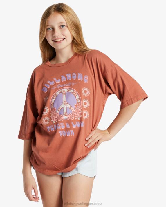Girls Sweet Tea Billabong Sunshine Roses T-Shirt 80P82637