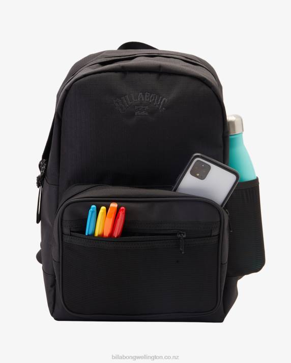 Men Black Billabong All Day Plus 22L Medium Backpack 80P8822