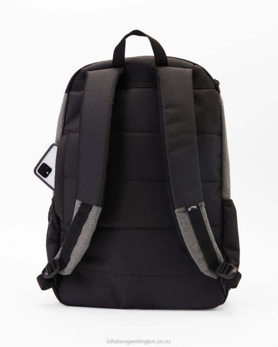 Men Grey Heather Billabong Command Backpack 80P8836