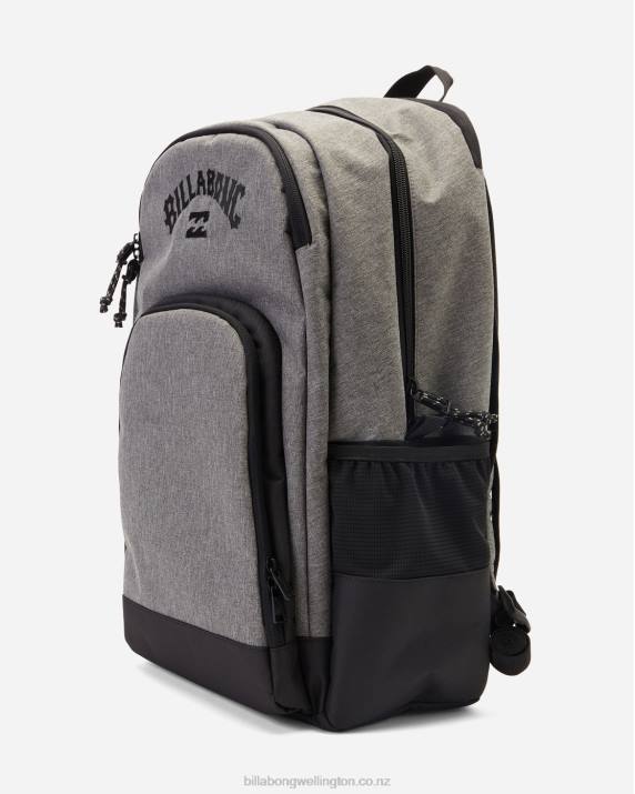 Men Grey Heather Billabong Command Backpack 80P8836