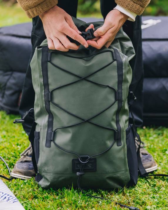 Men Military Billabong Surftrek Storm 40L Backpack 80P8694