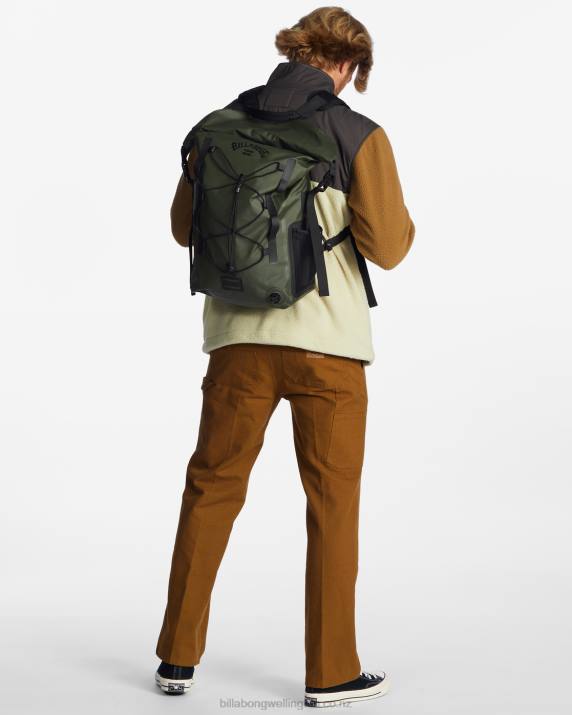 Men Military Billabong Surftrek Storm 40L Backpack 80P8694