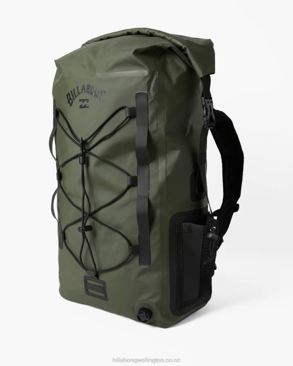 Men Military Billabong Surftrek Storm 40L Backpack 80P8694