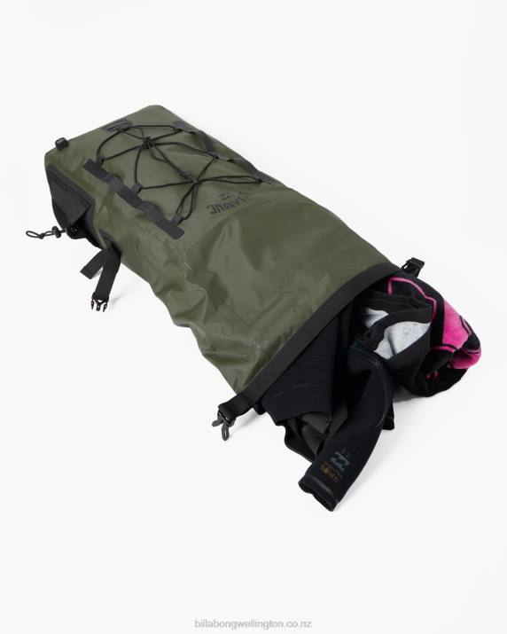 Men Military Billabong Surftrek Storm 40L Backpack 80P8694