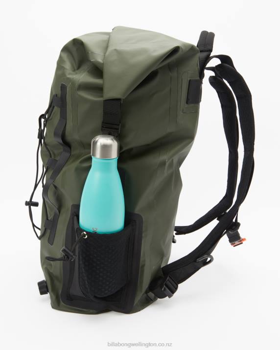 Men Military Billabong Surftrek Storm 40L Backpack 80P8694