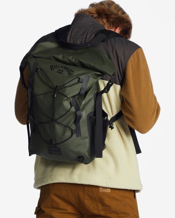Men Military Billabong Surftrek Storm 40L Backpack 80P8694