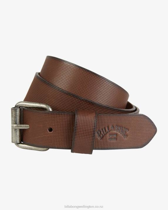 Men Brown Billabong Daily Leather Belt 80P8754
