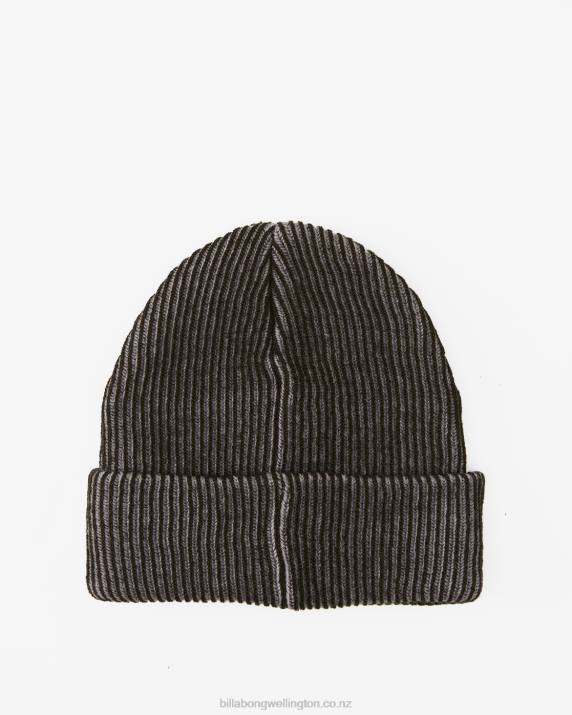 Men Black Billabong Arch Patch Knit Beanie 80P8737