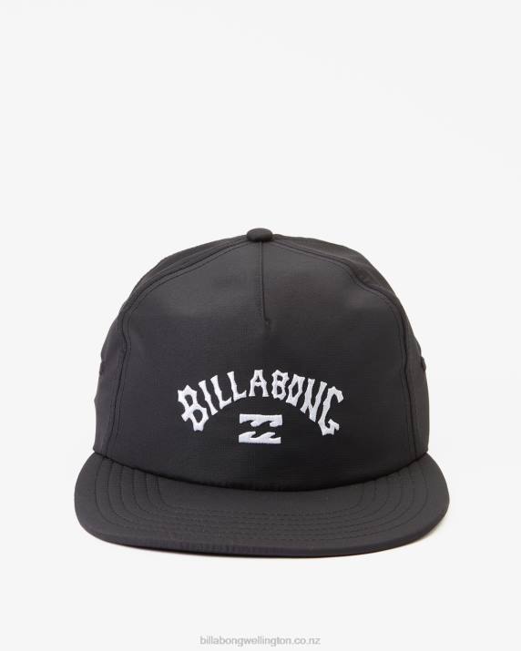 Men Black Billabong Arch Team Strapback Hat 80P8677