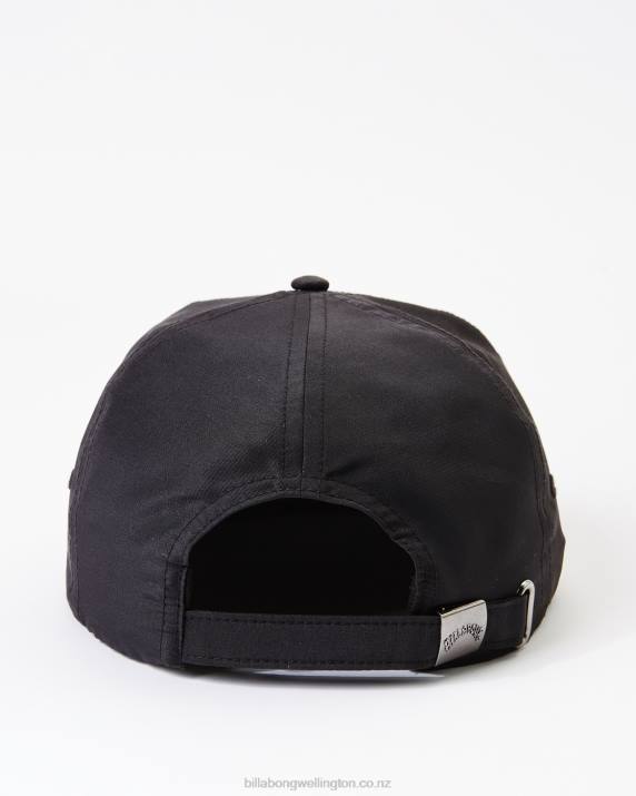 Men Black Billabong Arch Team Strapback Hat 80P8677