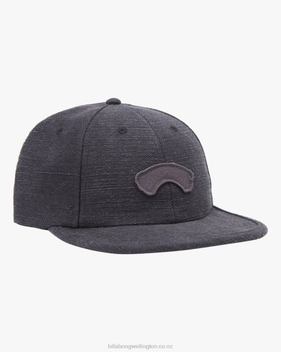 Men Black Billabong Breakdown Snapback Hat 80P8845