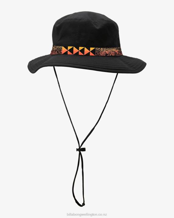 Men Black Billabong Kamea Lava Boonie Hat 80P8835