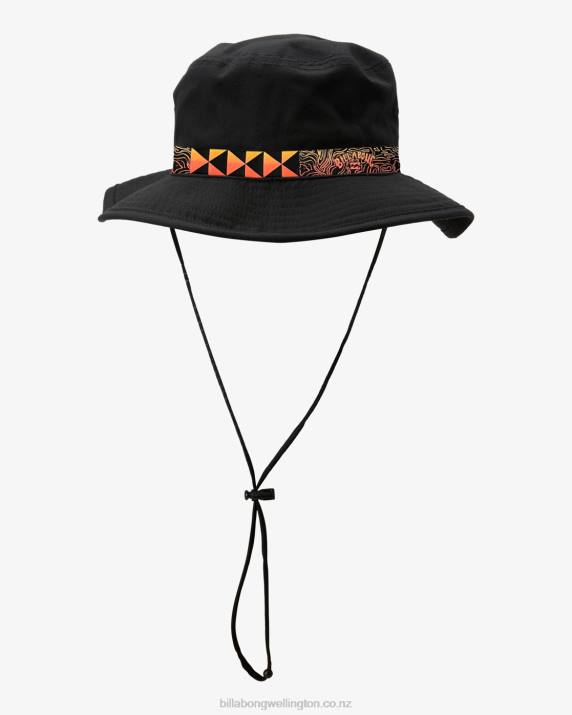 Men Black Billabong Kamea Lava Boonie Hat 80P8835