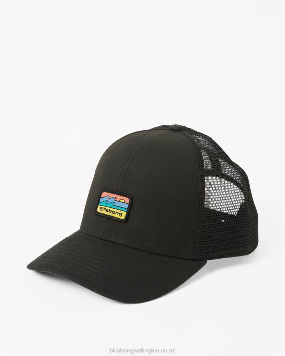 Men Black Billabong Walled Trucker Hat 80P8814