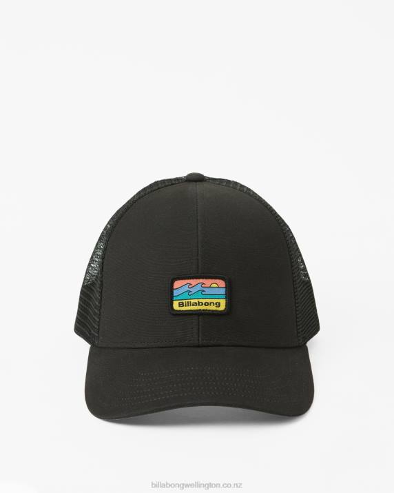 Men Black Billabong Walled Trucker Hat 80P8814
