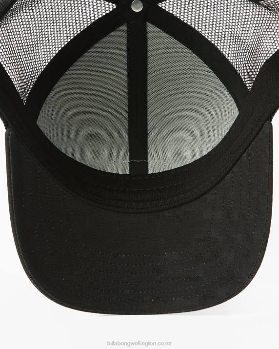 Men Black Billabong Walled Trucker Hat 80P8814