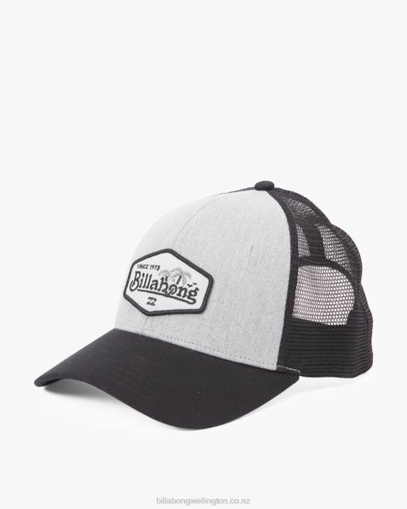 Men Black/Grey Billabong Walled Trucker Hat 80P8791
