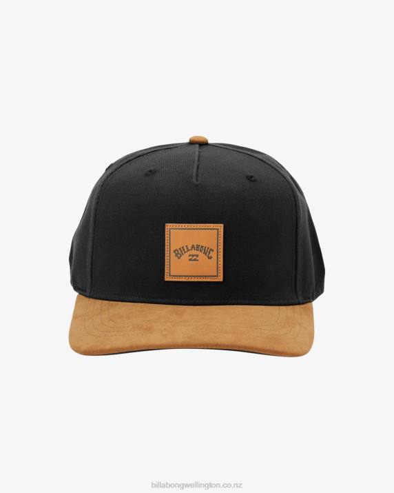 Men Black/Tan Billabong Stacked Snapback Hat 80P8819