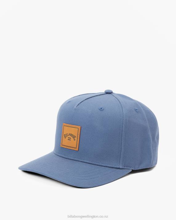 Men Blue Lagoon Billabong Stacked Snapback Hat 80P8866