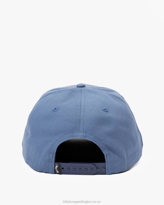 Men Blue Lagoon Billabong Stacked Snapback Hat 80P8866