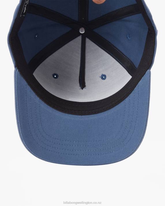 Men Blue Lagoon Billabong Stacked Snapback Hat 80P8866