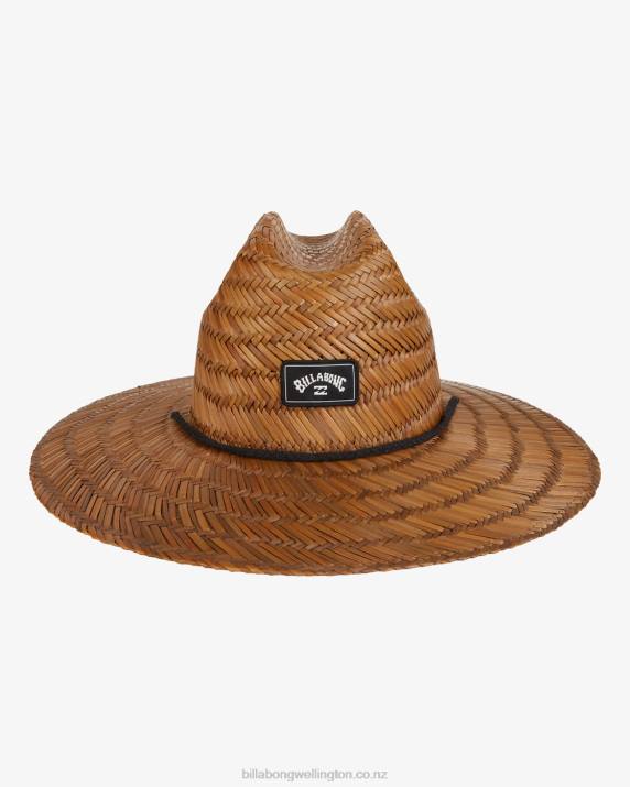 Men Brown Billabong Tides Straw Lifeguard Hat 80P8751