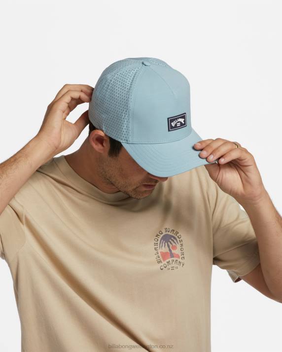 Men Cloud Blue Billabong Newport Trucker Hat 80P8808