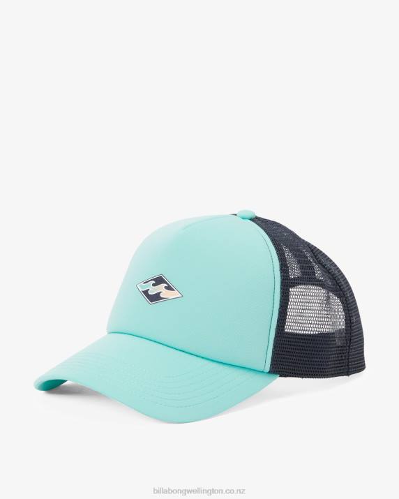 Men Dusty Aqua Billabong Podium Trucker Hat 80P8821