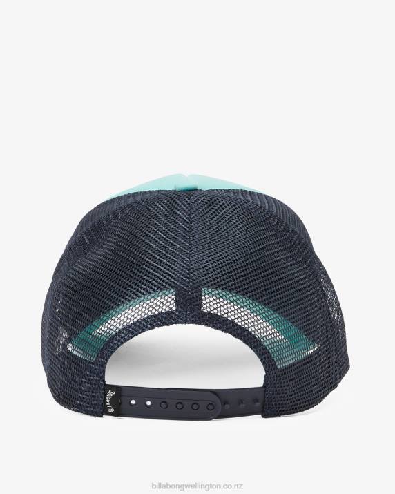 Men Dusty Aqua Billabong Podium Trucker Hat 80P8821