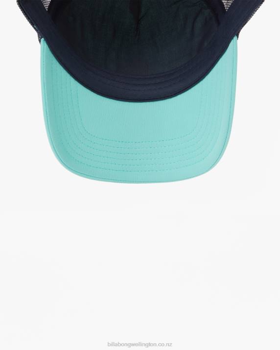 Men Dusty Aqua Billabong Podium Trucker Hat 80P8821