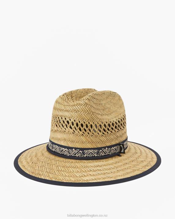 Men Indigo Billabong Mid Tides Straw Lifeguard Hat 80P8690