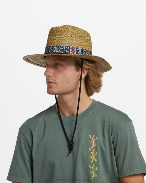 Men Minty Billabong Mai Tides Straw Lifeguard Hat 80P8774