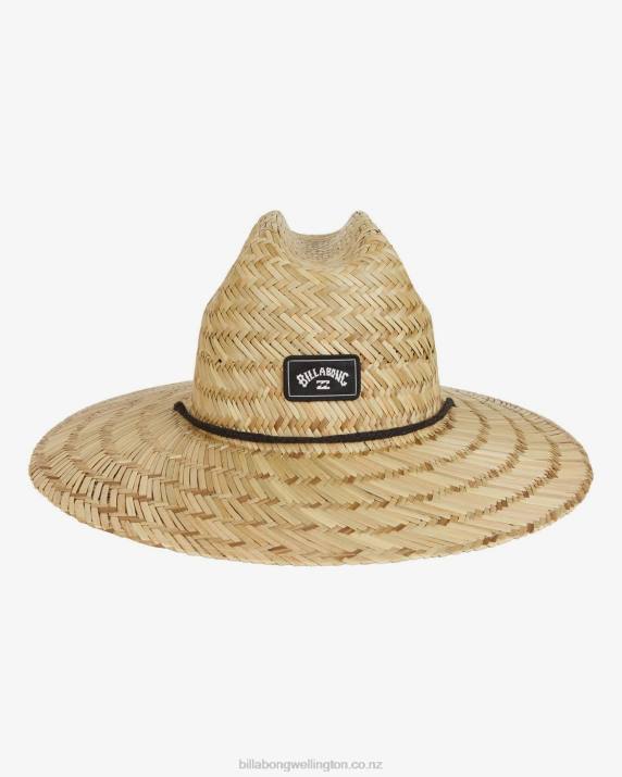 Men Natural Billabong Tides Straw Lifeguard Hat 80P8701