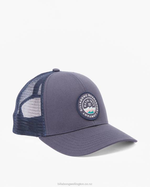 Men Navy Billabong Walled Trucker Hat 80P8765