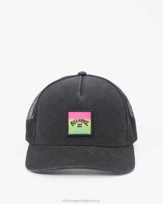 Men Neon Green Billabong Stacked Trucker Hat 80P8862