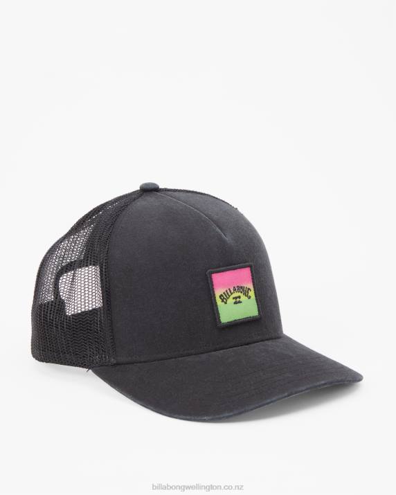 Men Neon Green Billabong Stacked Trucker Hat 80P8862
