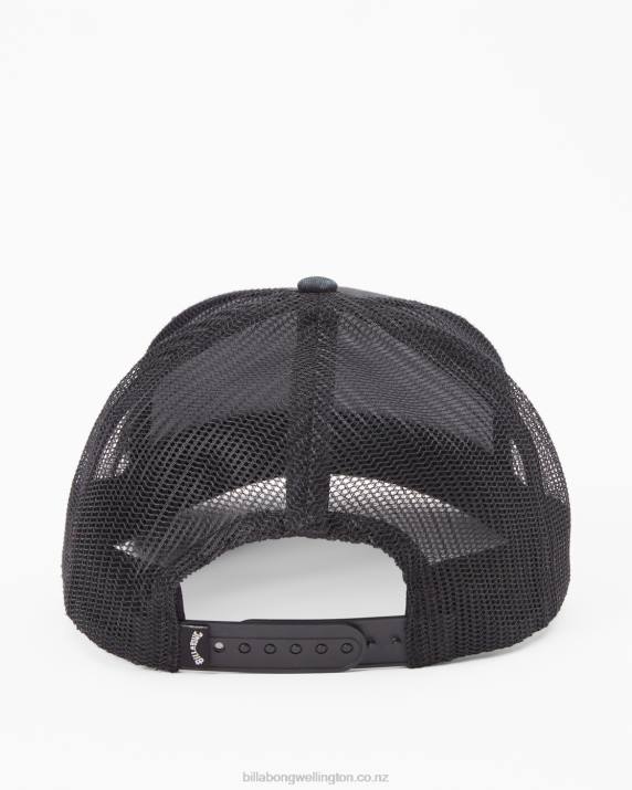 Men Neon Green Billabong Stacked Trucker Hat 80P8862