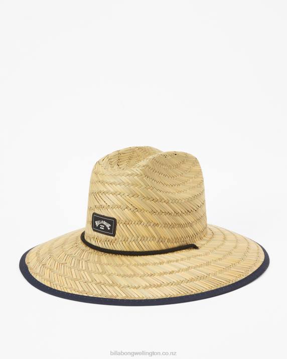 Men Pastel Billabong Tides Print Straw Lifeguard Hat 80P8816