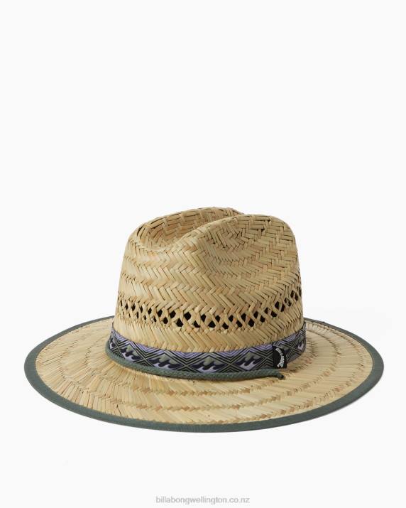 Men Sage Billabong Mid Tides Straw Lifeguard Hat 80P8692