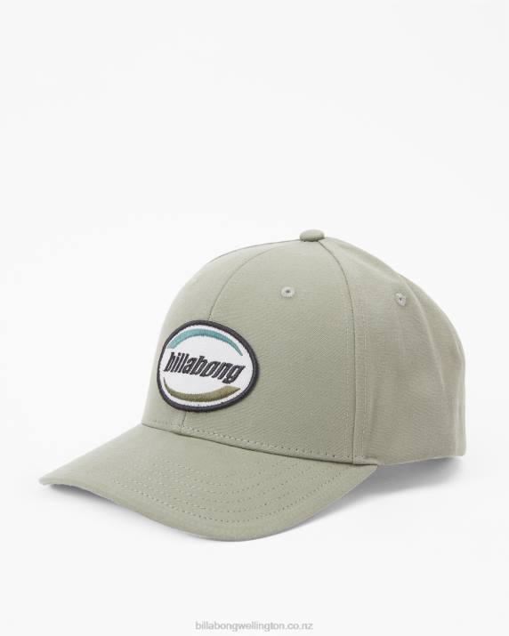 Men Sage Billabong Walled Snapback Hat 80P8868